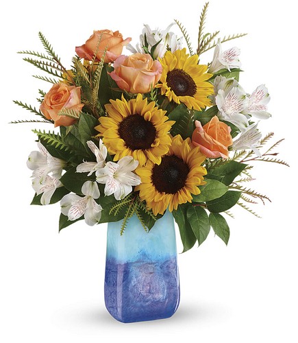 Sunflower Beauty Bouquet from Forever Flowers, flower delivery in St. Thomas, VI
